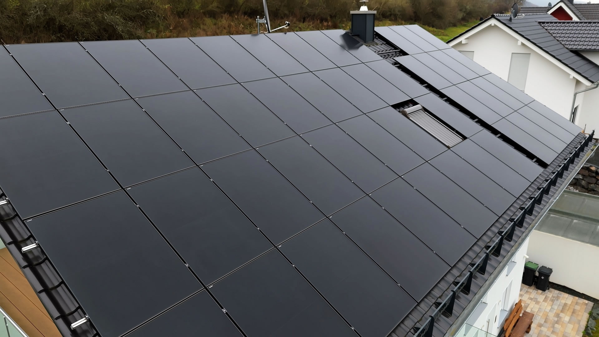 Projekt fotovoltaické v?roby energie pro samostatně stojící vilu v?německém Buchenau