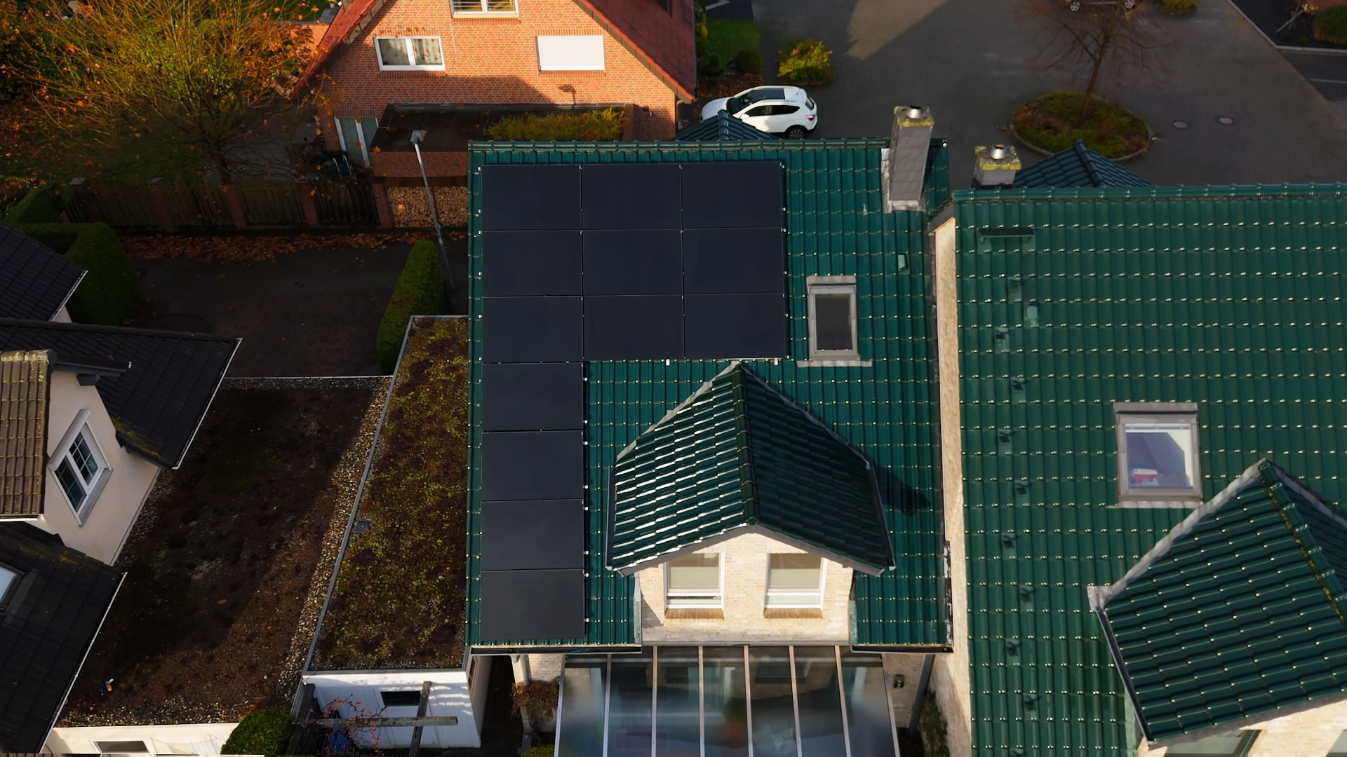 Projekt v?roby fotovoltaické energie pro lesní vilu v?Německu