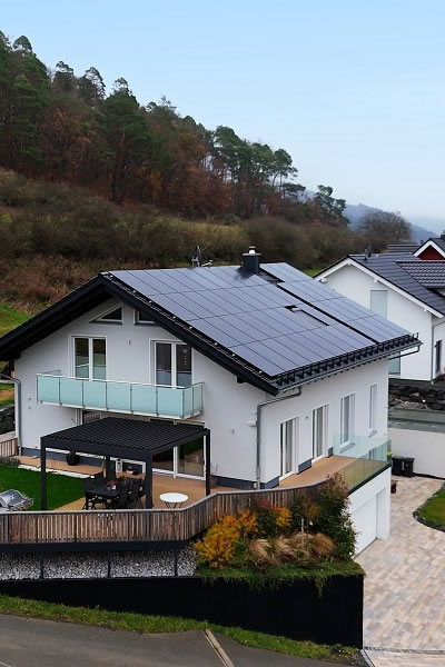 Instalace na samostatně stojící obytné budově v?Německu 